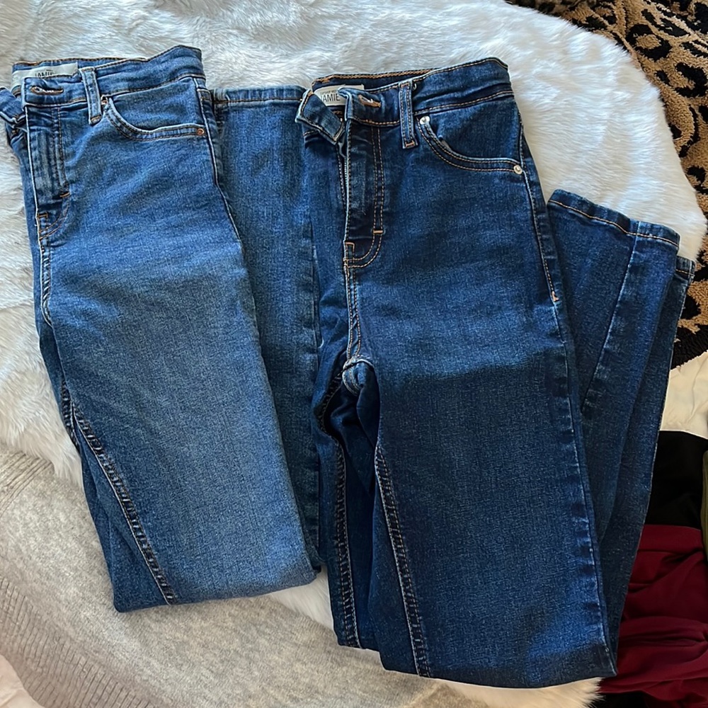 2 PAIR Topshop Jamie Jeans